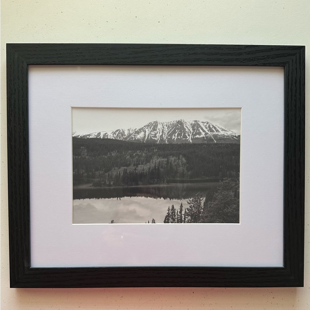 Images of Alaska,Black Framed Print w/White Mat - Emerald Lake - one of a kind